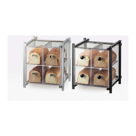 Cal-Mil Cal-Mil One by One 4 Drawer Bread Case 14"W x 14-3/4"D x 15-3/4"H Black 1146-13